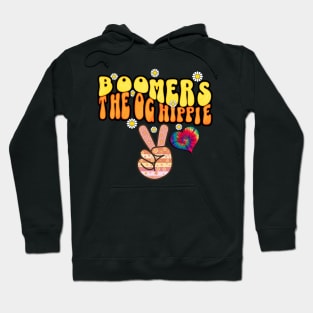 Boomers The OG Hippie Funny Quote Hoodie